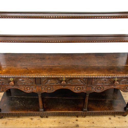fig 2. George III Carved Oak Pot Board Dresser