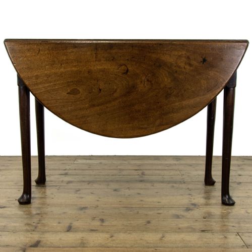 fig 2. George II Antique Mahogany Drop Leaf Table