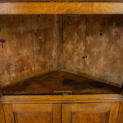 fig 2. Antique Oak Corner Cupboard 