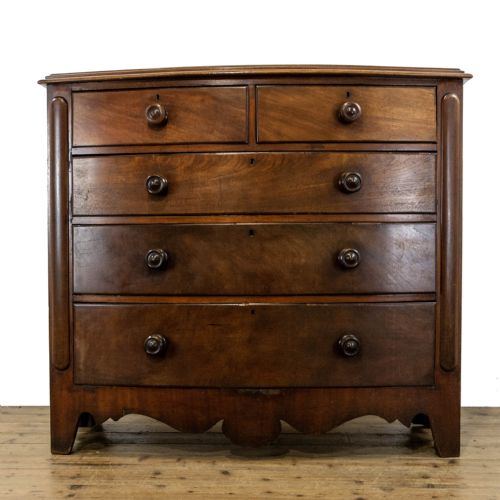 Victorian Mahogany Bow Front Chest of Drawers