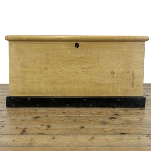 fig 2. Victorian Antique Pine Trunk or Blanket Box