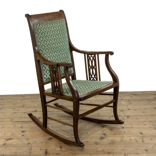 Antique Edwardian Mahogany Rocking Chair