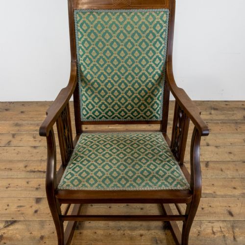 fig 2. Antique Edwardian Mahogany Rocking Chair