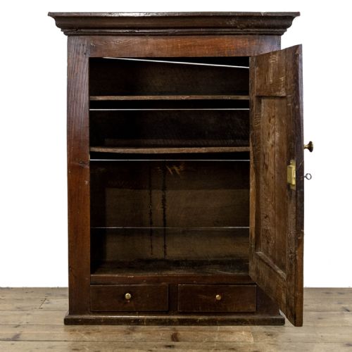 fig 1. Antique Georgian Oak Spice Cupboard
