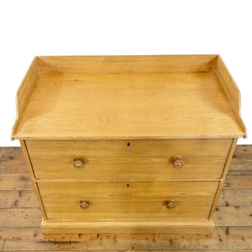 fig 2. Antique Pine Chest of Drawers with Gallery