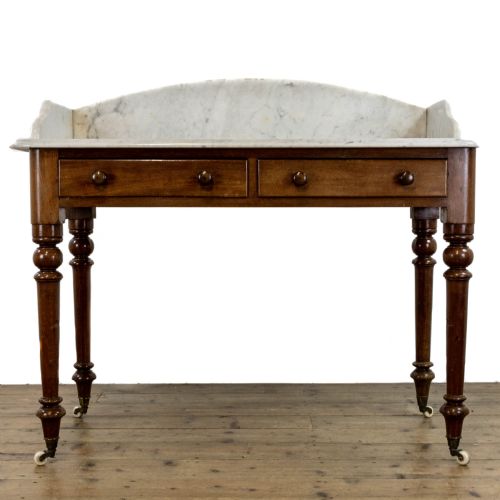 fig 1. Victorian Mahogany Washstand with Marble Top