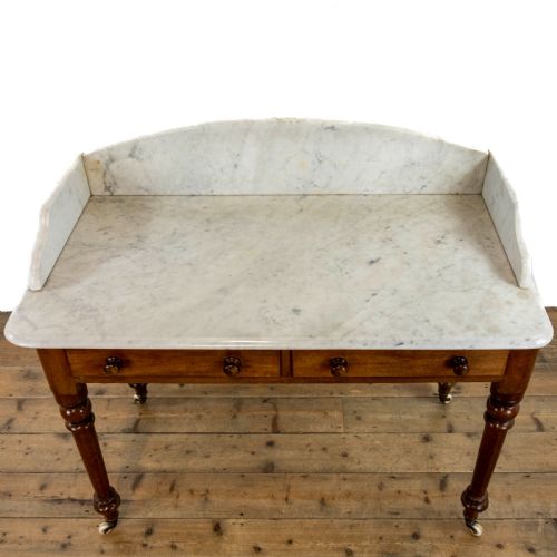 fig 2. Victorian Mahogany Washstand with Marble Top