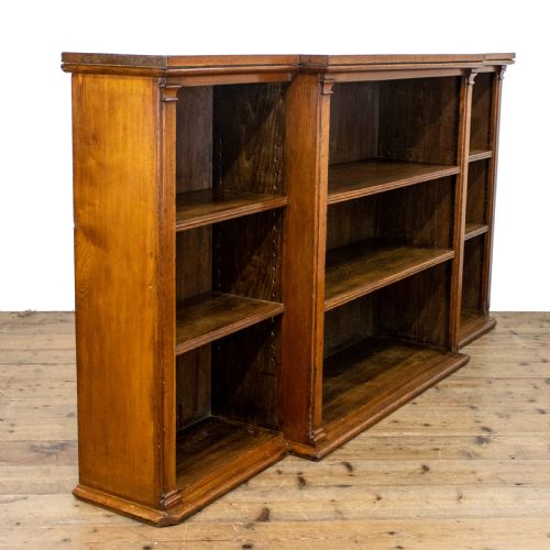 fig 1. Antique Oak Breakfront Bookcase