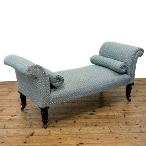Victorian Antique Upholstered Window Seat