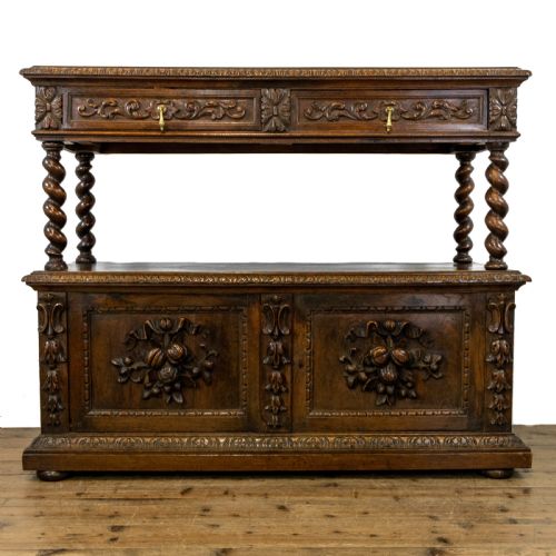 Antique Carved Oak Buffet