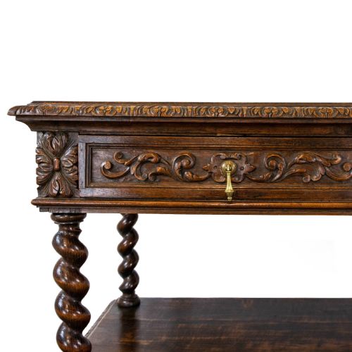 fig 1. Antique Carved Oak Buffet