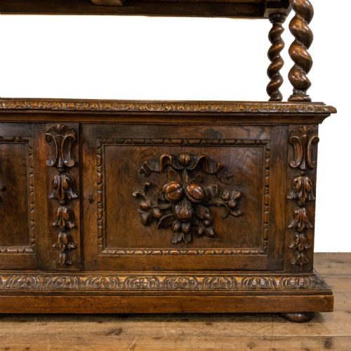 fig 2. Antique Carved Oak Buffet