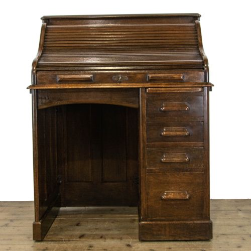 Antique Oak Roll Top Desk