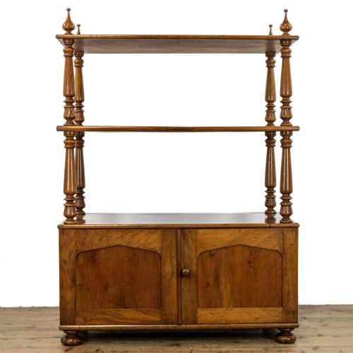 Antique Mahogany Buffet with Cupboard Base