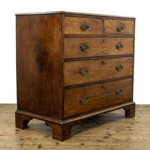 fig 2. Georgian Antique Mahogany Chest of Drawers