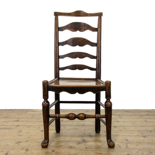 fig 2. Set of Six Matched Ladder Back Kitchen Chairs