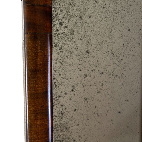 fig 1. Edwardian Antique Mahogany Cheval Mirror