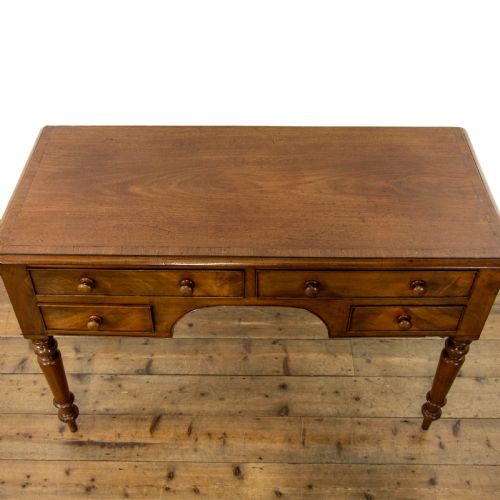 fig 2. Antique Mahogany Kneehole Writing Table