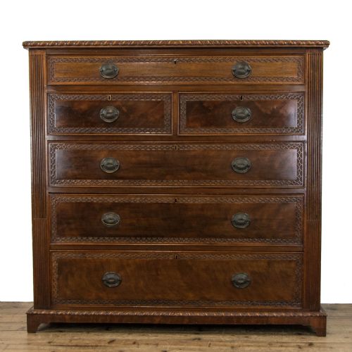 Large Antique Mahogany Chest of Drawers