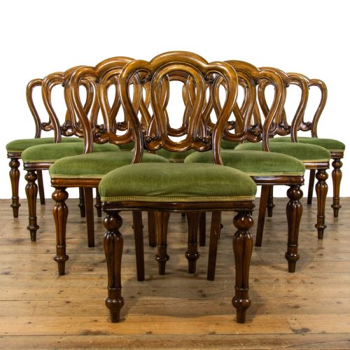 fig 1. Set of Ten Victorian Dining Chairs