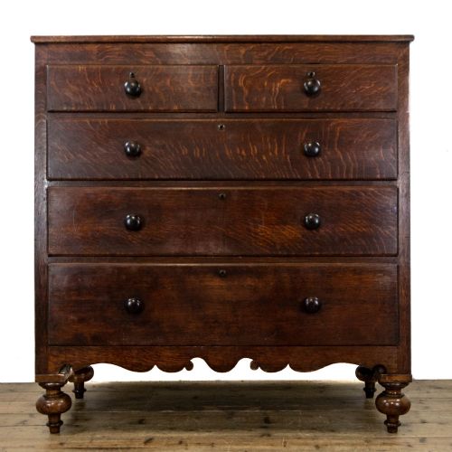 Large Antique Oak Chest of Drawers