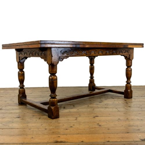 fig 1. Extendable Antique Dining Table in the Jacobean Style