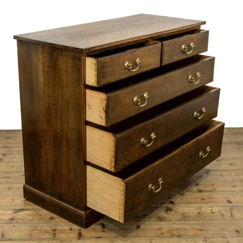 fig 2. Early 20th Century Oak Chest of Drawers