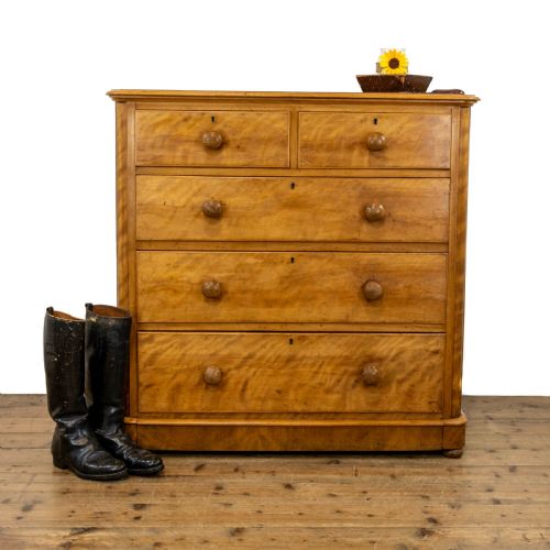 fig 1. Antique Satinwood Chest of Drawers