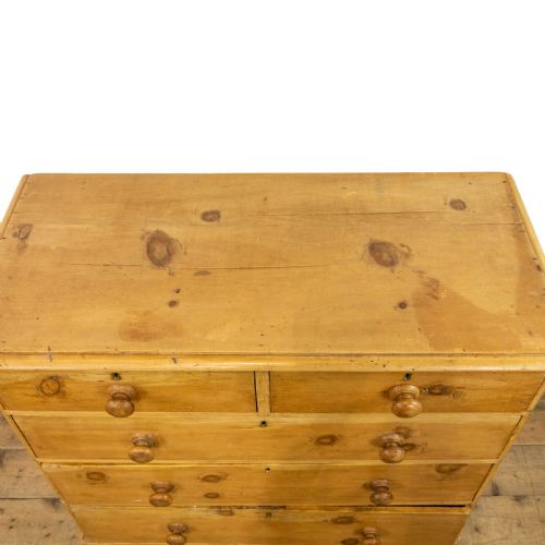 fig 1. Victorian Antique Pine Chest of Drawers