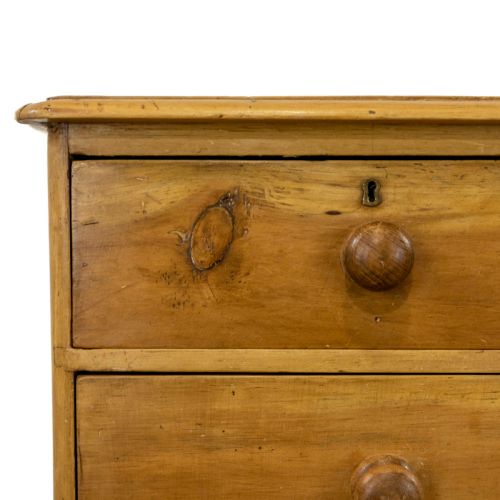 fig 2. Victorian Antique Pine Chest of Drawers