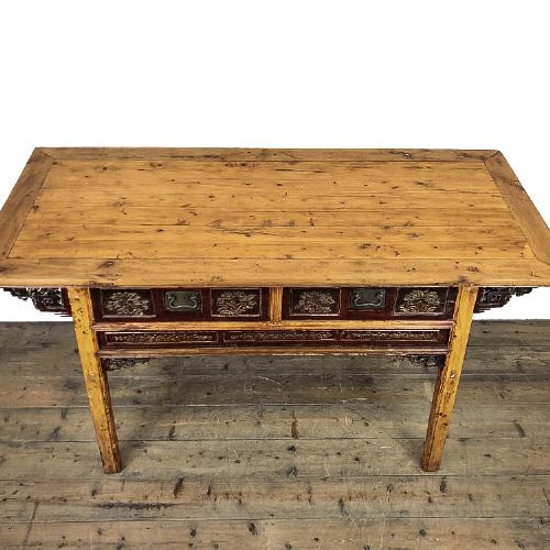 fig 1. Antique Chinese Elm Serving Sideboard