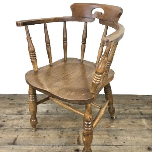 fig 1. Antique Spindle Back Smoker’s Bow Chair
