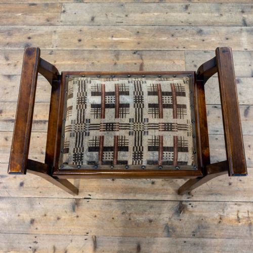 fig 2. Antique Piano Stool with Storage