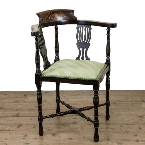 fig 1. Two Similar Antique Mahogany Corner Chairs