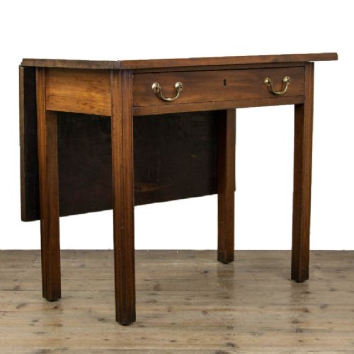 fig 1. Antique Extendable Georgian Mahogany Side Table