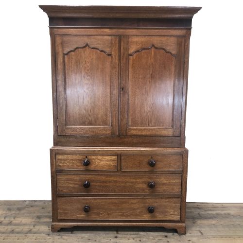 Antique Welsh Oak Press Cupboard