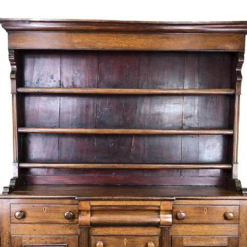 fig 2. Antique 19th Century Oak Kitchen Dresser