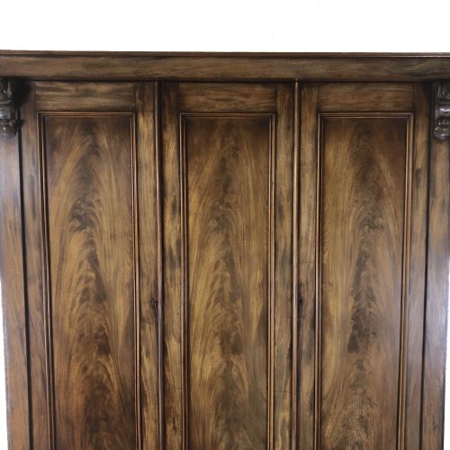 fig 1. Victorian Mahogany Triple Compactum Wardrobe