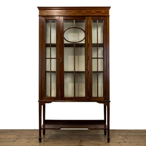 Edwardian Antique Mahogany Glass Display Cabinet