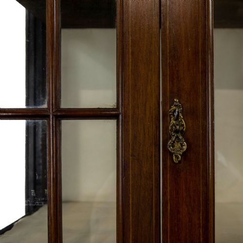 fig 1. Edwardian Antique Mahogany Glass Display Cabinet