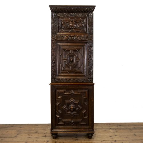 Antique Carved Oak Cupboard