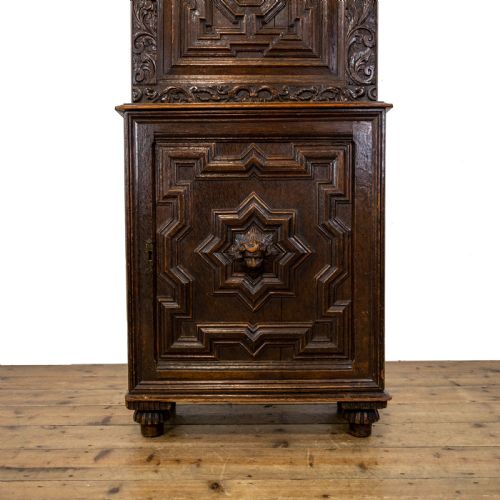 fig 1. Antique Carved Oak Cupboard