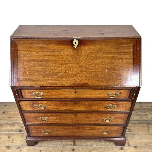fig 1. 19th Century Antique Mahogany Bureau
