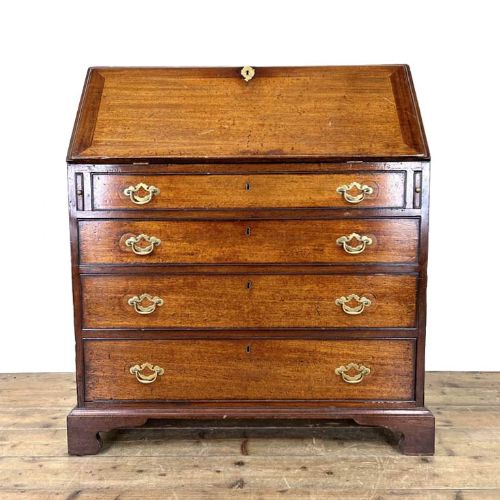 fig 2. 19th Century Antique Mahogany Bureau