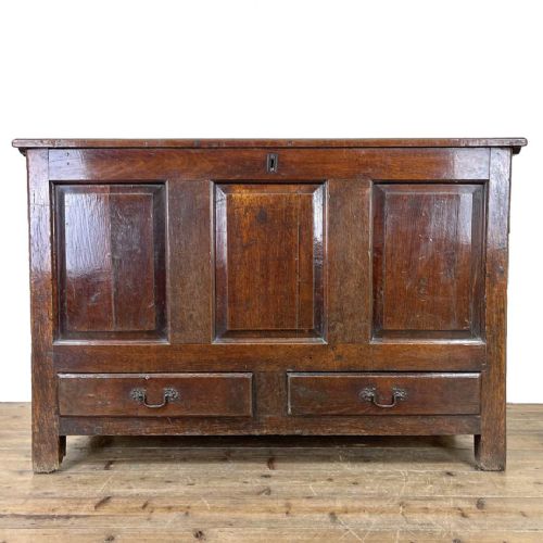 Antique 18th Century Oak Mule Chest
