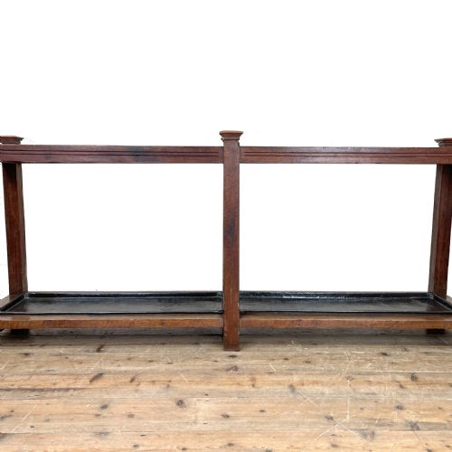 fig 2. Large Antique Oak Umbrella Stand