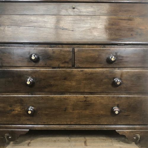 fig 1. 18th Century Welsh Oak Two Stage Bureau