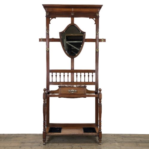 Antique Mahogany Hall Stand