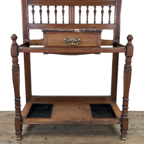 fig 1. ANTIQUE MAHOGANY HALL STAND