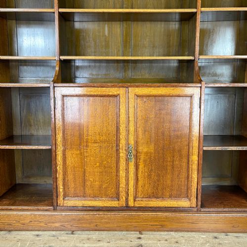 fig 1. Antique 19th Century Oak Bookcase